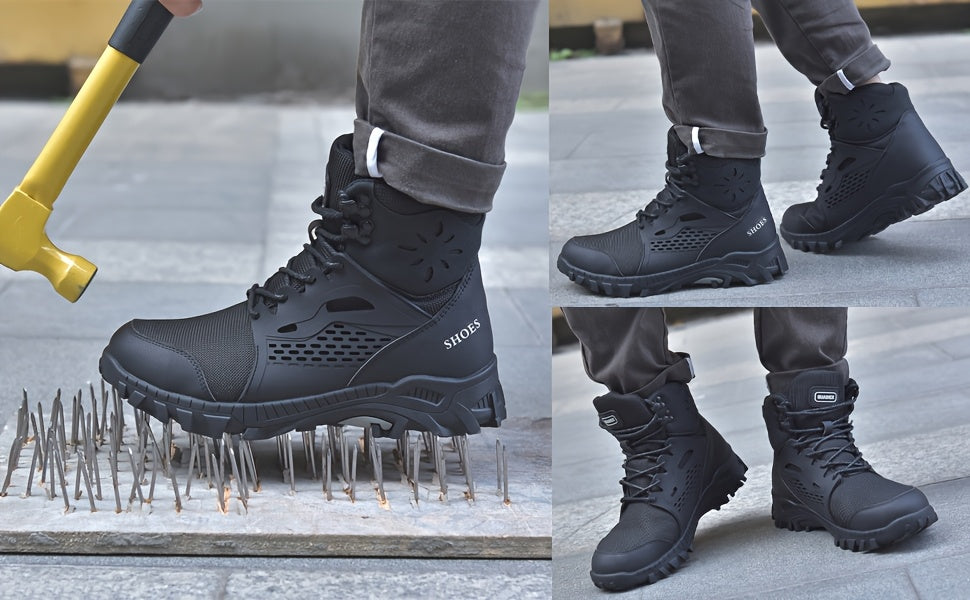 Steel Toe Boots for Men High Quality Work Construction Boots for Women Indestructible Safety Shoes