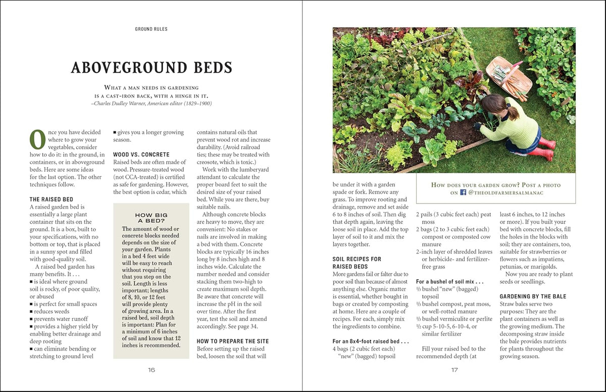 The Old Farmer's Almanac Vegetable Gardener’s Handbook: Essential Step-by-Step Advice for Growing Vegetables and Achieving Success