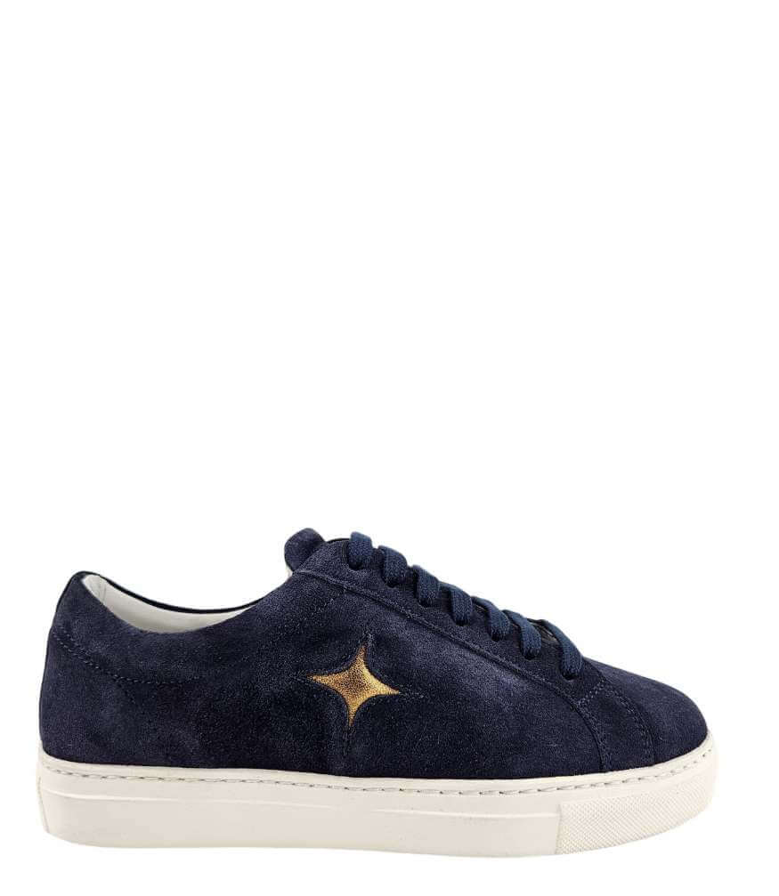 Blue Suede Sirius Star Womens Sneaker