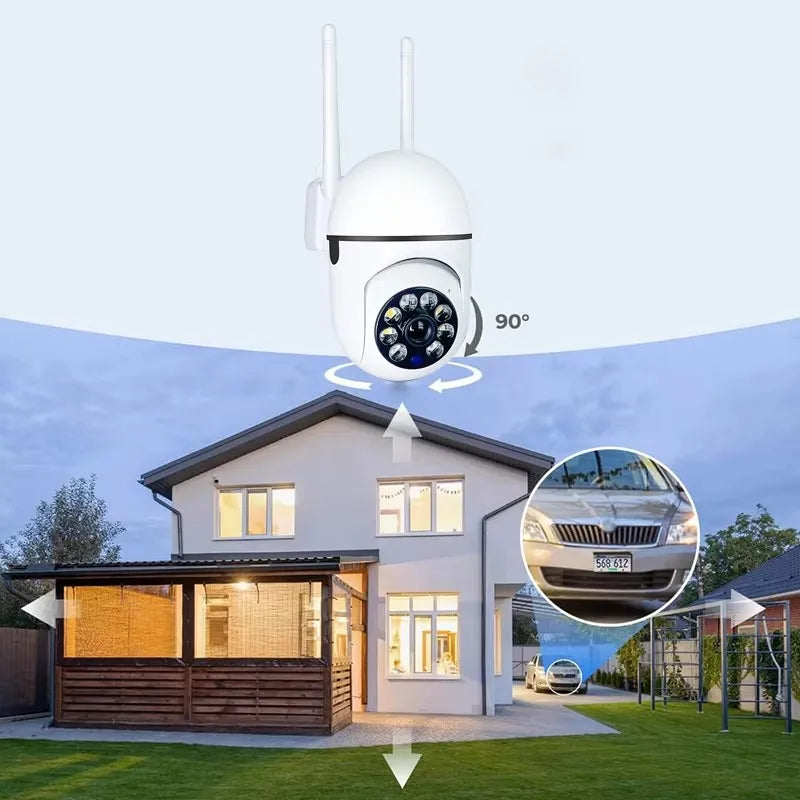 8MP WiFi Security Camera - Smart Home Surveillance with 4X Zoom & Night Vision