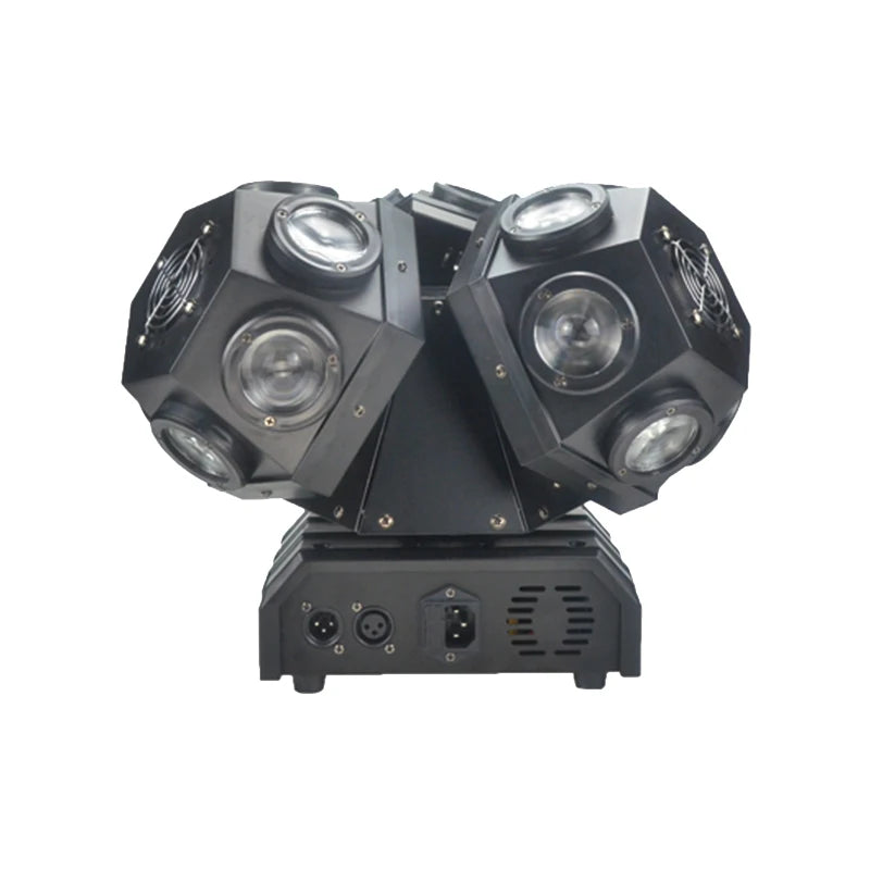 18x10w RGBW 4in1 LED Beam Moving Head Light 3 Heads Beam with RGB Laser Stage Lighting Projector DMX DJ Disco Xmas Party Lights