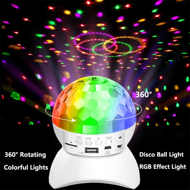 RGB Disco Light Dj Luces Discoteca Lamp Birthday Party Lights Decorations Ball Projector Christmas Stage Lampen Club Lighting