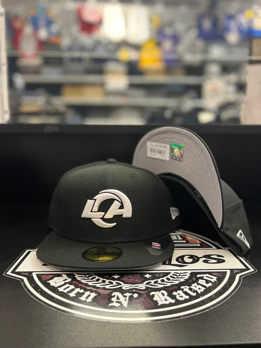 Los Angeles Rams 5950 Black White Hat