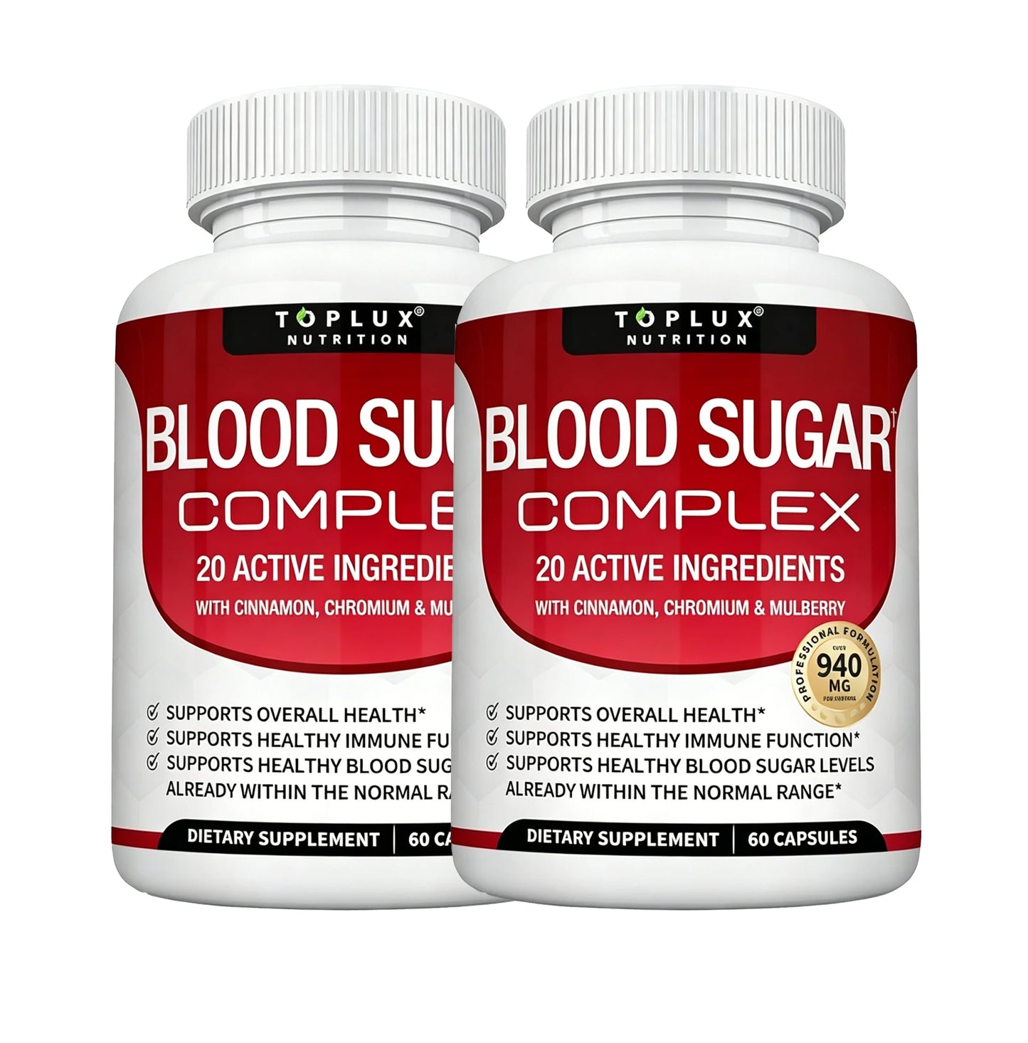 Premium Blood Sugar Complex Supplement Supports Healthy Blood Sugar Levels Already Within Normal Range 60 Blood Sugar Capsules