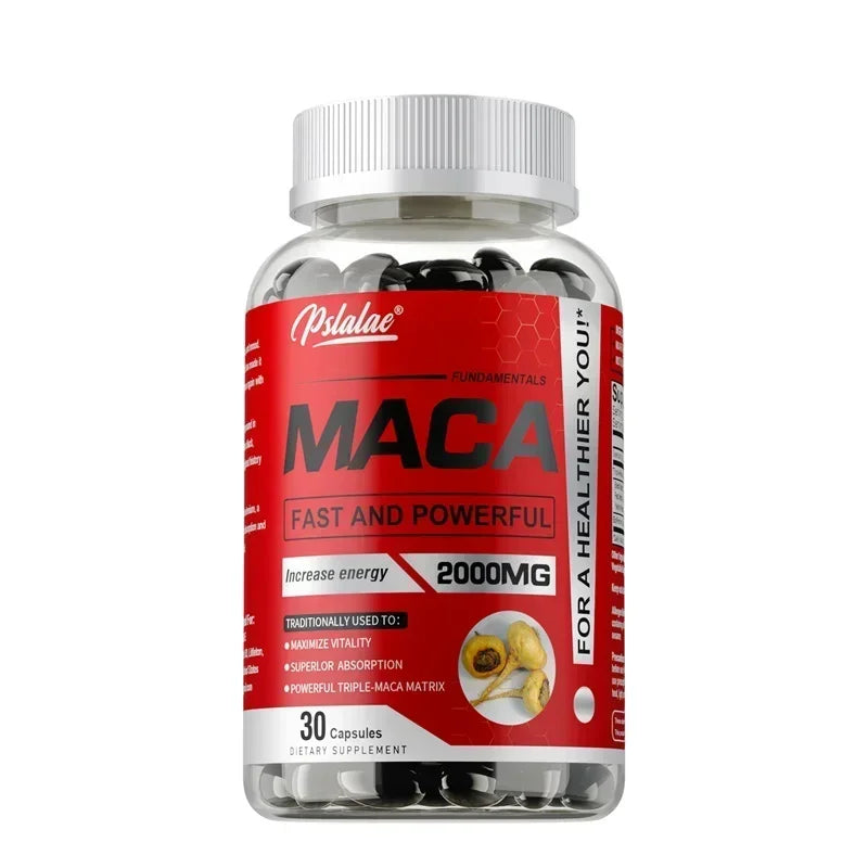 Maca Root Supplement - Builds Muscle and Strength, Maximize Vitality and Performance