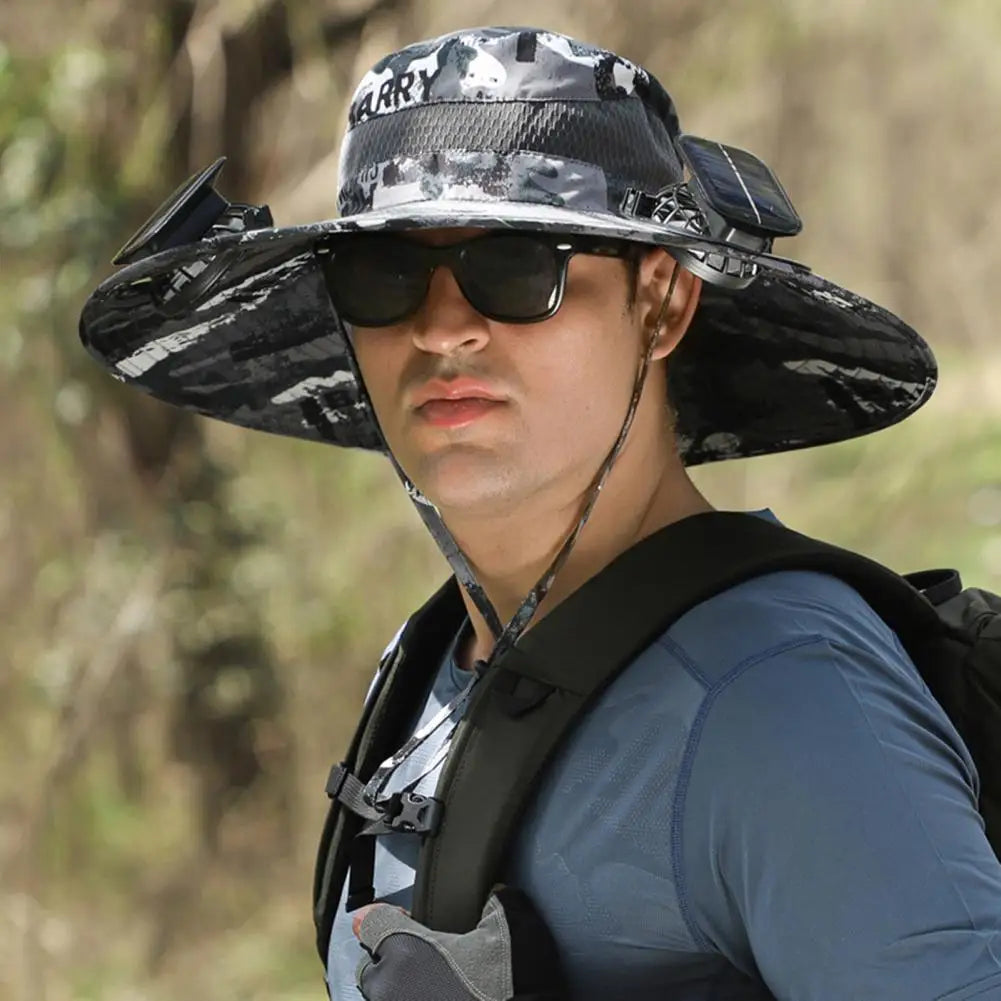 UPF 50+ Solar Fan Sun Hat