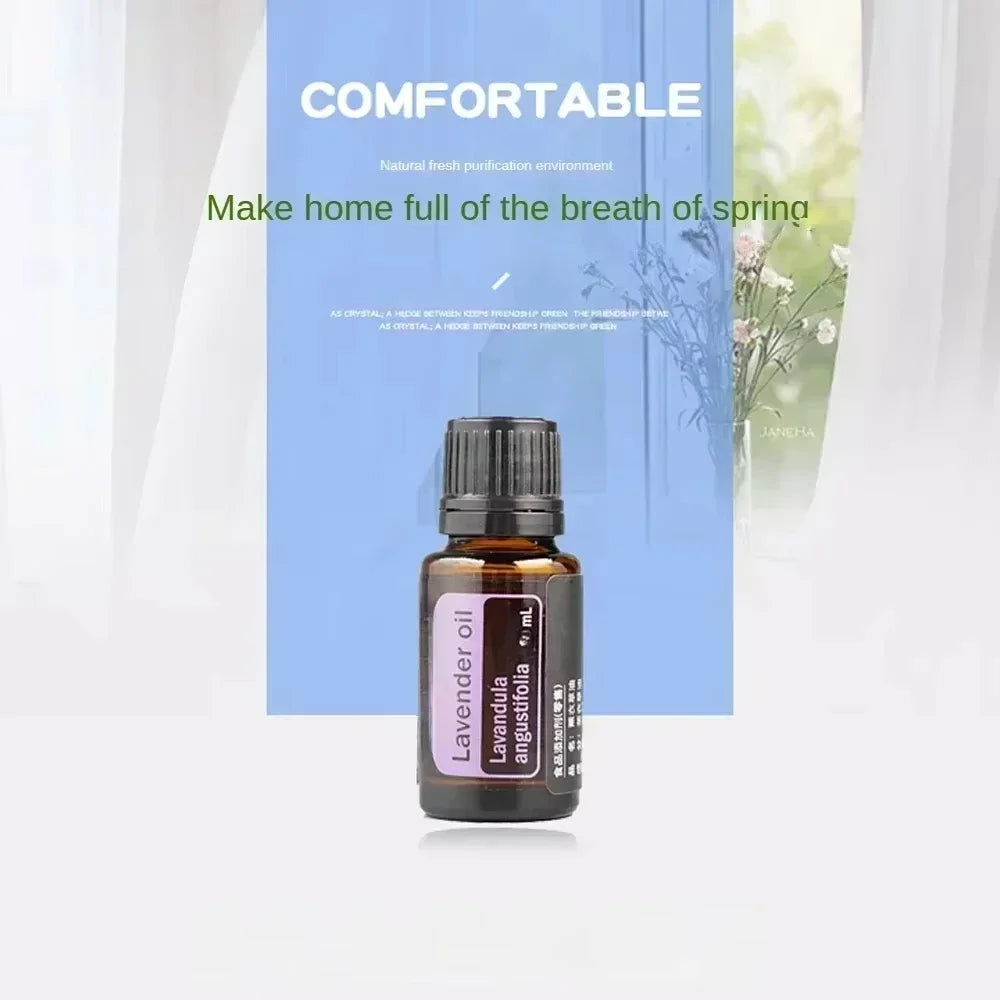 Huiles essentielles végétales 10ml en emballage individuel - thym, valériane, arbre à thé, lavande, huiles naturelles de massage et d'aromathérapie pour la relaxation