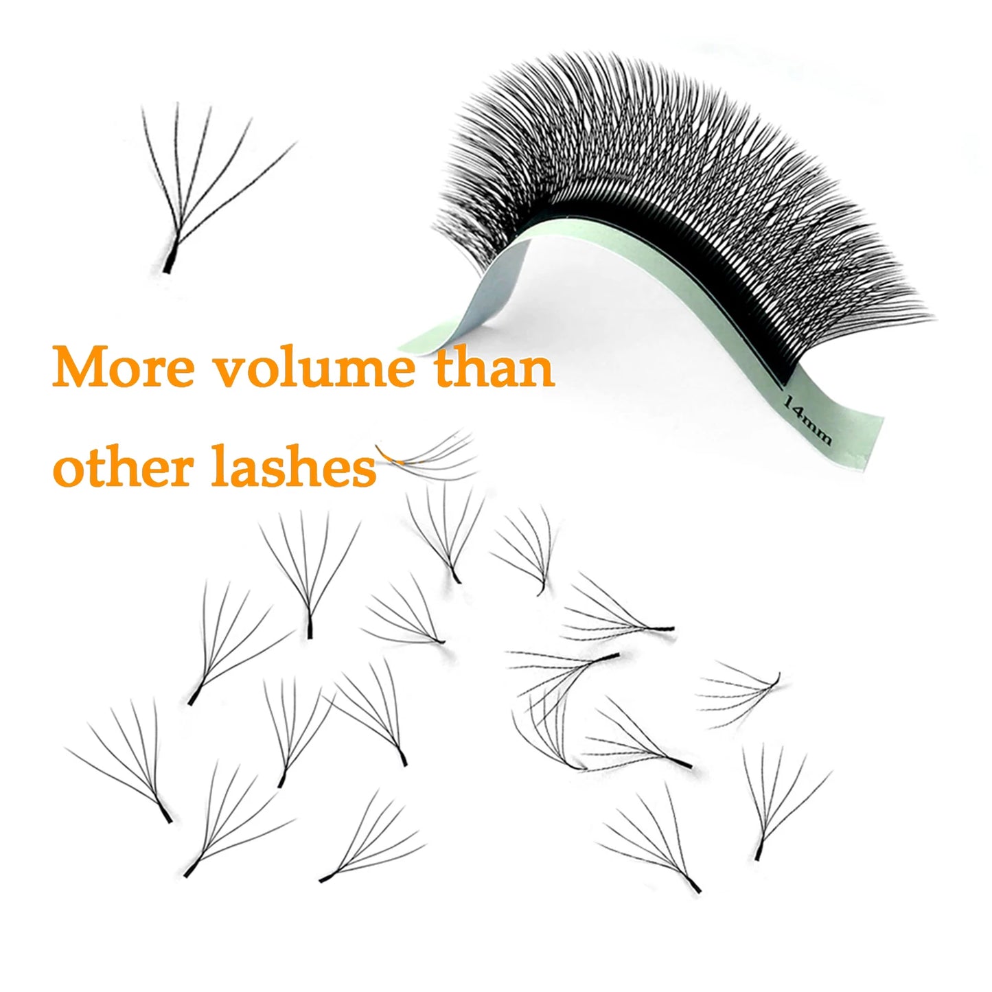 4D W Eylash Extension 5D 3D Russia Volume W Lash Fluffy Premade Fans Clover Mink Faux Cil Lashes Dolly Hybrid Eyelash 3D Cilios