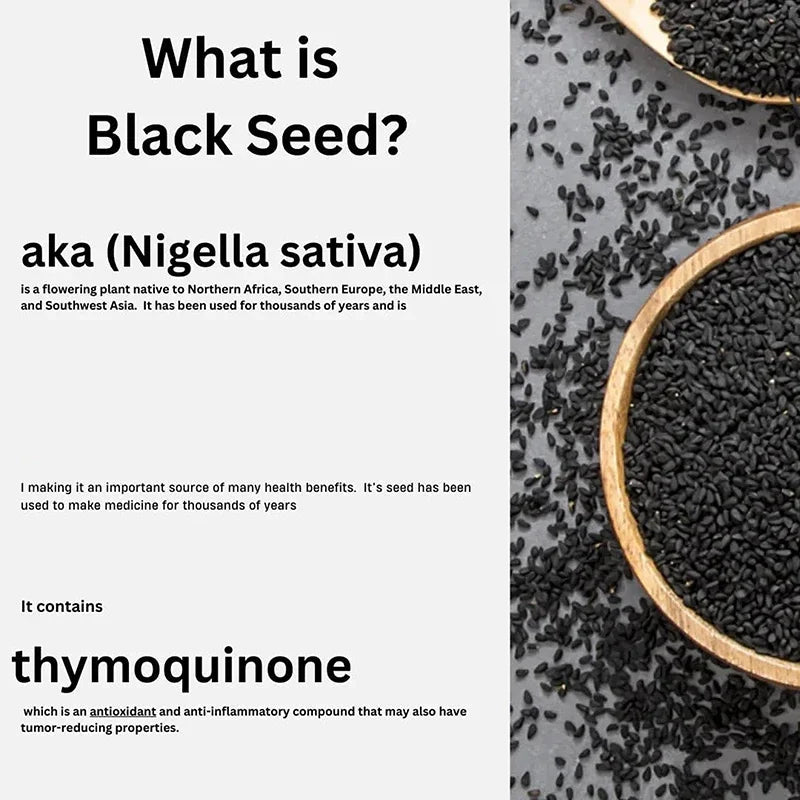 Black Seed Oil - Supports Immune, Joint, Digestive, Hair, Skin Health - Non-GMO, Gluten Free Supplement