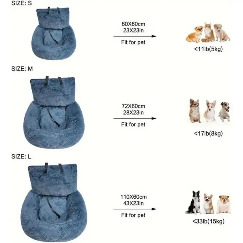 Calming Pet Car Bed