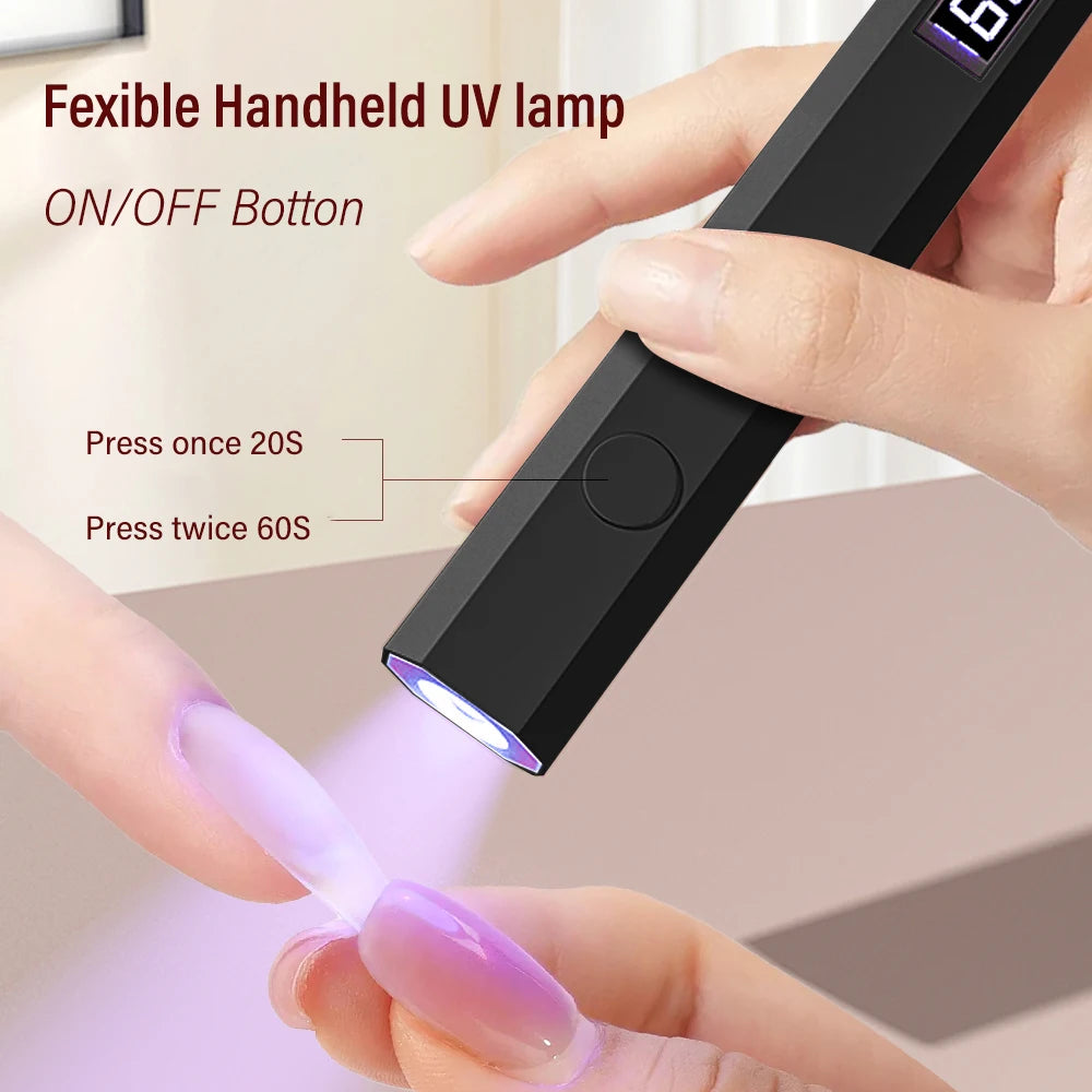 YIKOOLIN Portable Nail Dryer Machine USB Mini Nail Dryer Lamp UV LED Nail Light for Curing All Nail Gel Nail Lamp Home Salon Too