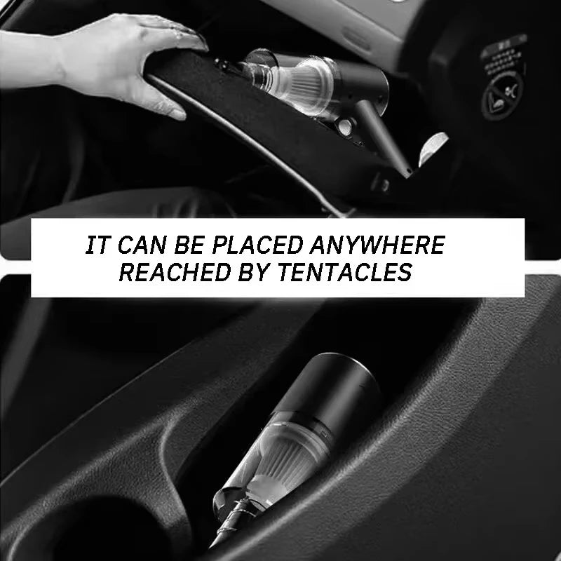 USB Charging Vacuum Cleaner for Car and Household - 2 in 1