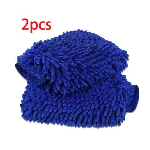 Chenille Plush Gloves for Car Cleaning - Premium Quality