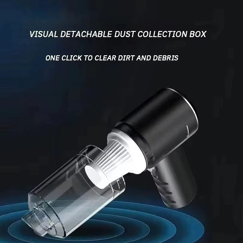 USB Charging Vacuum Cleaner for Car and Household - 2 in 1
