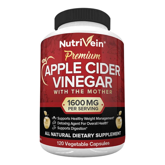 Apple Cider Vinegar - 1600 Mg - Healthy Weight Management, Digestion, Ketosis - Best Supplement for The Immune System
