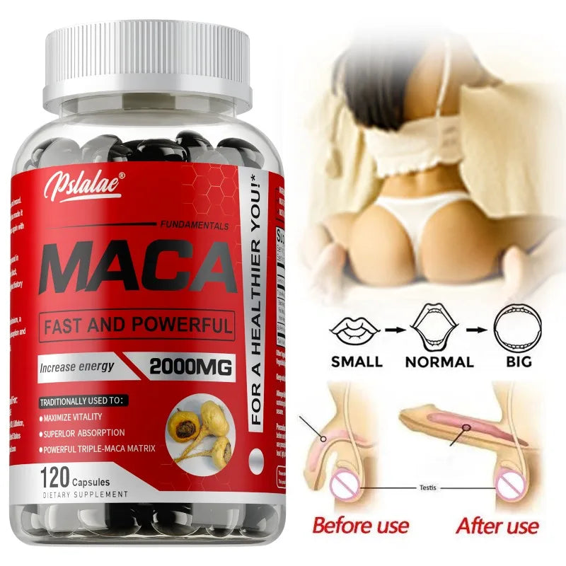 Maca Root Supplement - Builds Muscle and Strength, Maximize Vitality and Performance