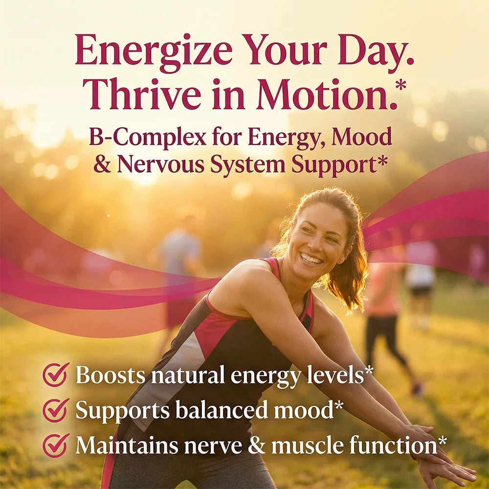 Vitamin B-Complex, B1, B6, B12, Maximum Potency, Supports Energy Metabolism, Immunity, Digestion, Brain, Nerves & Heart Health