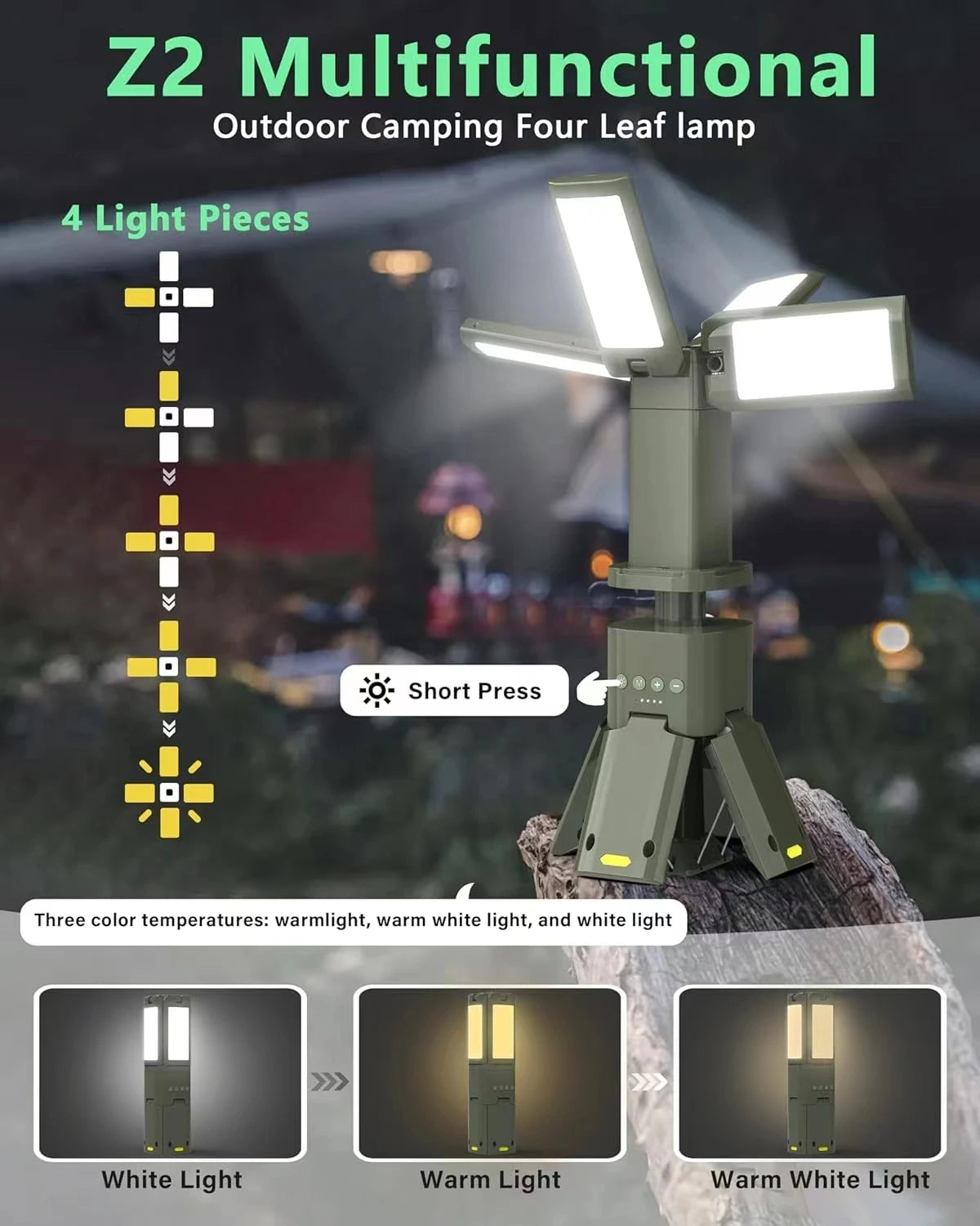Telescopic Camping Light Rechargeable