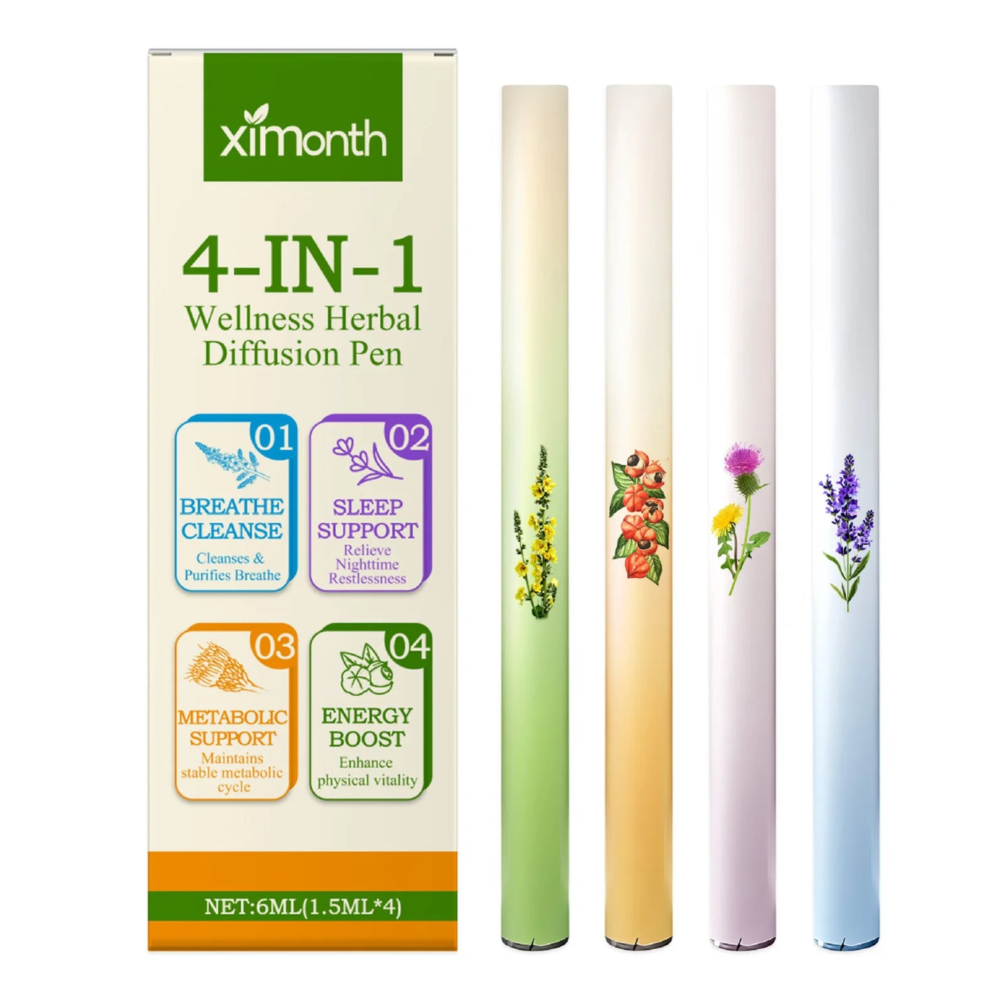 Herbals Combination Sticks Natural Aromatherapys Diffuser with Properties for Daily Use