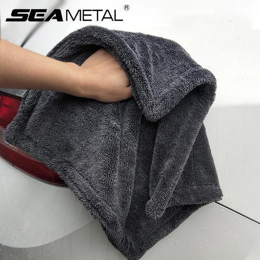 1200GSM/600GSM Microfiber Car Cleaning Towel - Double-Sided Super Absorbent