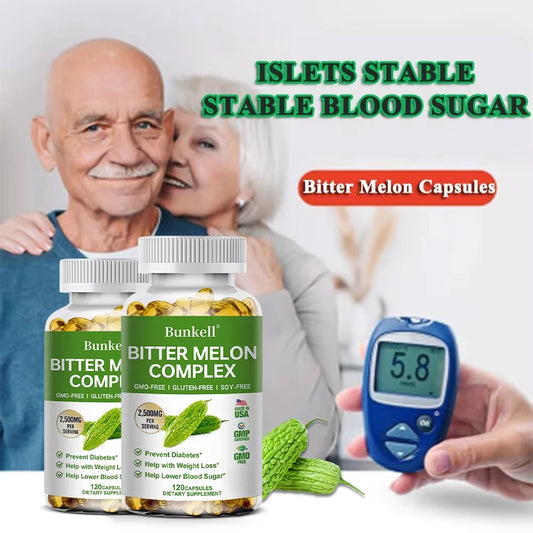 Bitter Melon Extract - Helps balance blood sugar and blood lipids, promotes overall metabolic health, weight management,