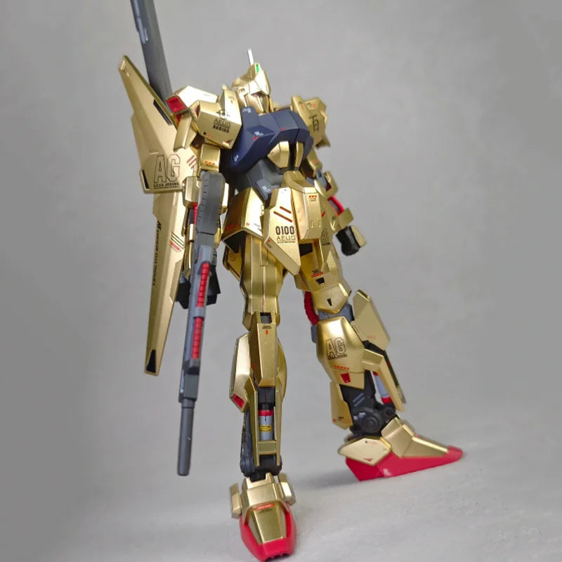 Hyakushiki MSN-100 HG 1/144 Champagne Color Mech Assembly Model Kit Action Figures Kids Puzzle Toys Decorative Gift Collectible