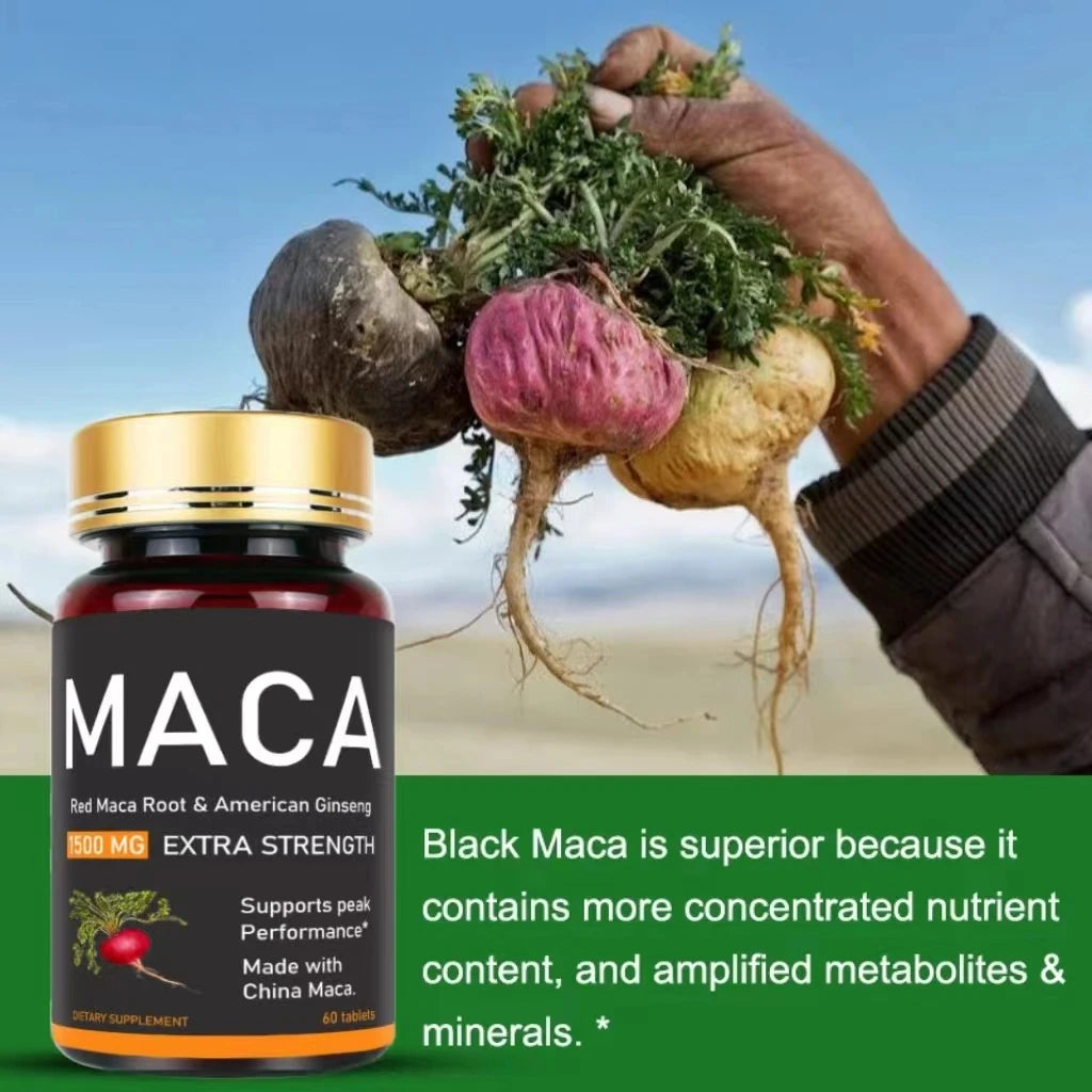 Comprimés originaux d'ashwagandha, de ginseng et de maca, complément masculin, gélules pour l'immunité des hommes