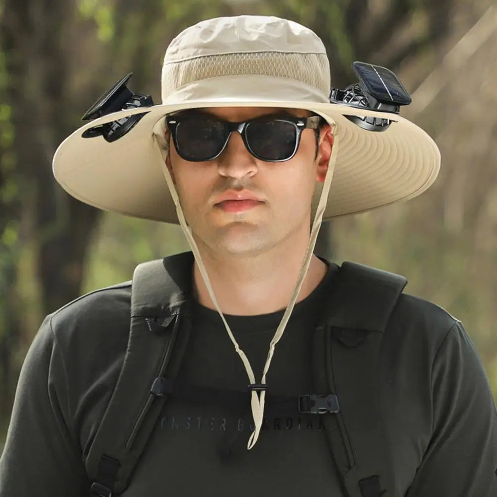 UPF 50+ Solar Fan Sun Hat