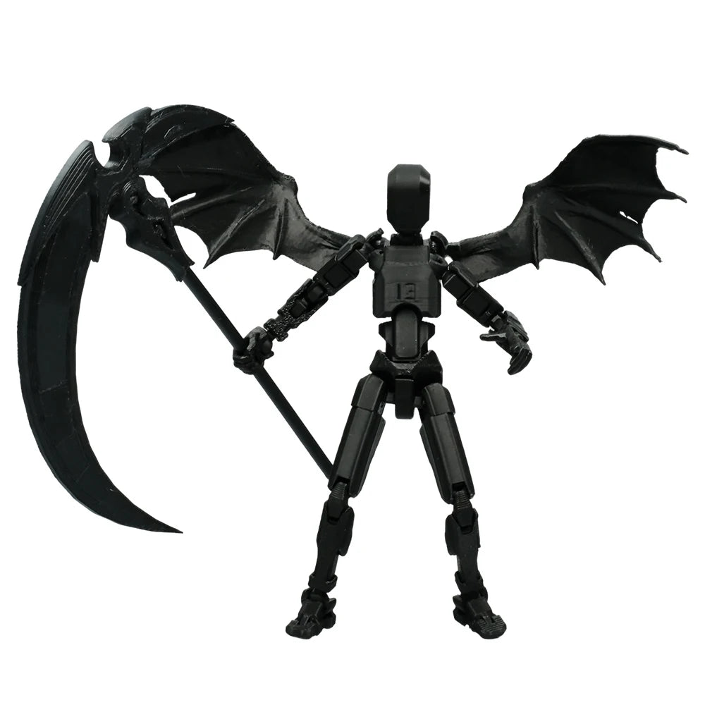 3D Printed Mannequin Dummy 13 Angel Demon Series Action Figures Toys Multi-Jointed Movable Shapeshift Robot Parent-child Games