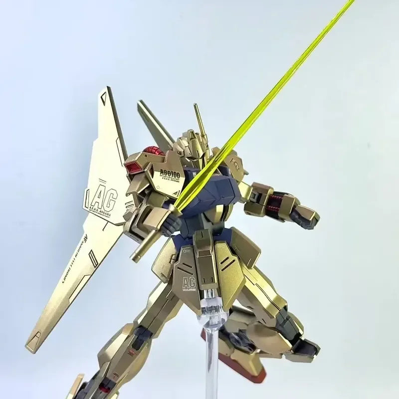 Hyakushiki MSN-100 HG 1/144 Champagne Color Mech Assembly Model Kit Action Figures Kids Puzzle Toys Decorative Gift Collectible