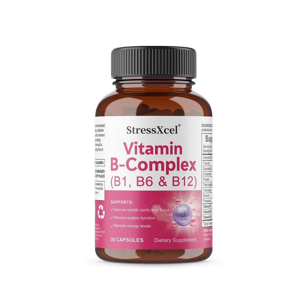 Vitamin B-Complex, B1, B6, B12, Maximum Potency, Supports Energy Metabolism, Immunity, Digestion, Brain, Nerves & Heart Health