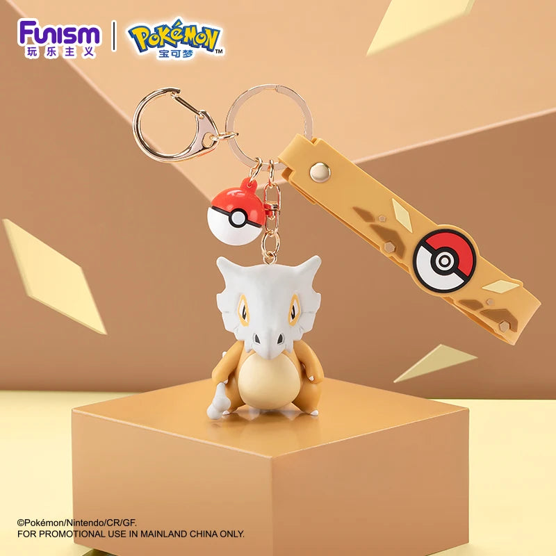 Pokemon Keychains Cubone Creative Anime Cartoon Key Chain Ornaments Dolls Snorlax Mimikyu Morpeko Kids Toys Bag Pendant Gifts