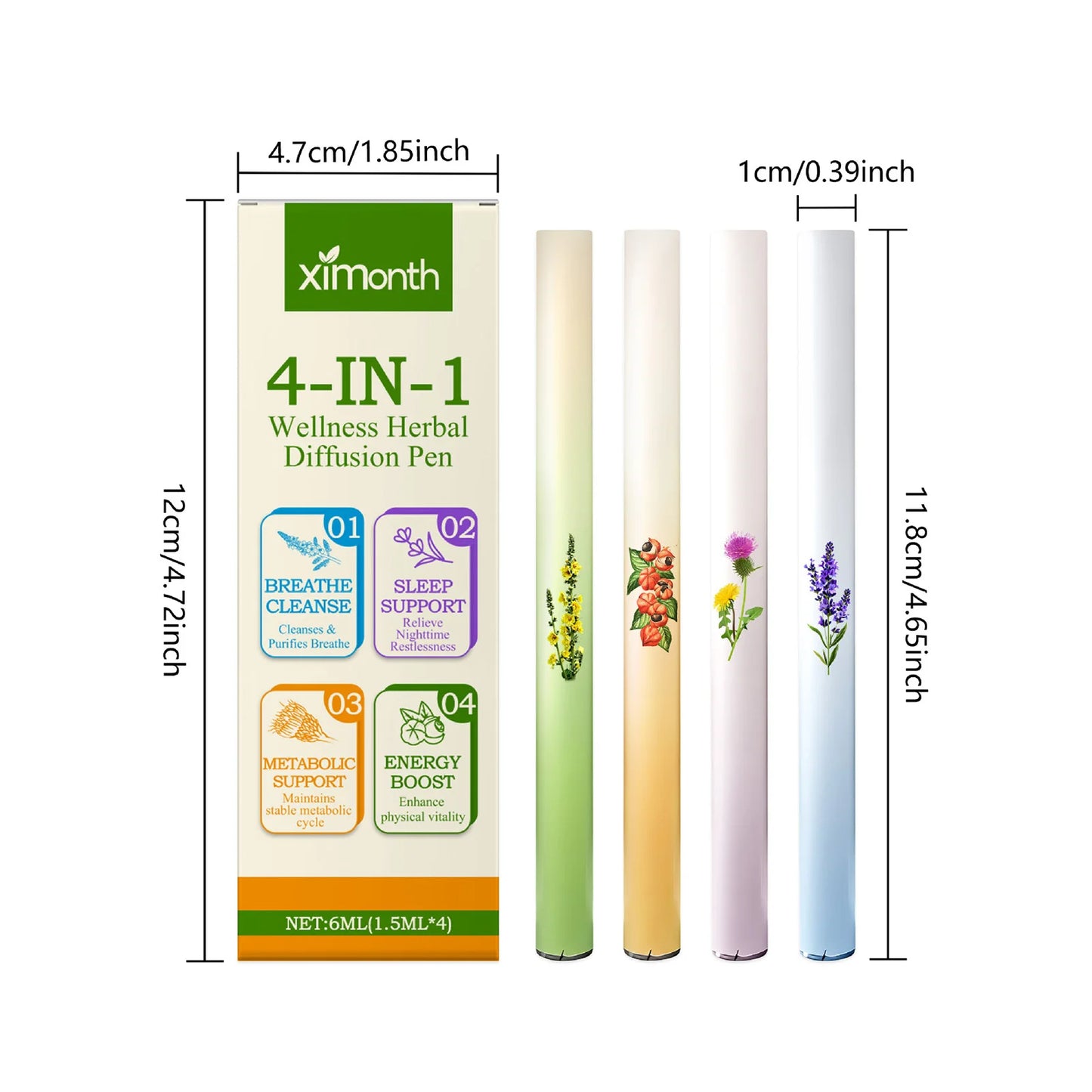Herbals Combination Sticks Natural Aromatherapys Diffuser with Properties for Daily Use