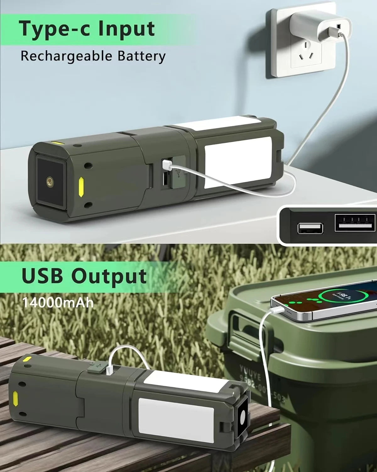 Telescopic Camping Light Rechargeable