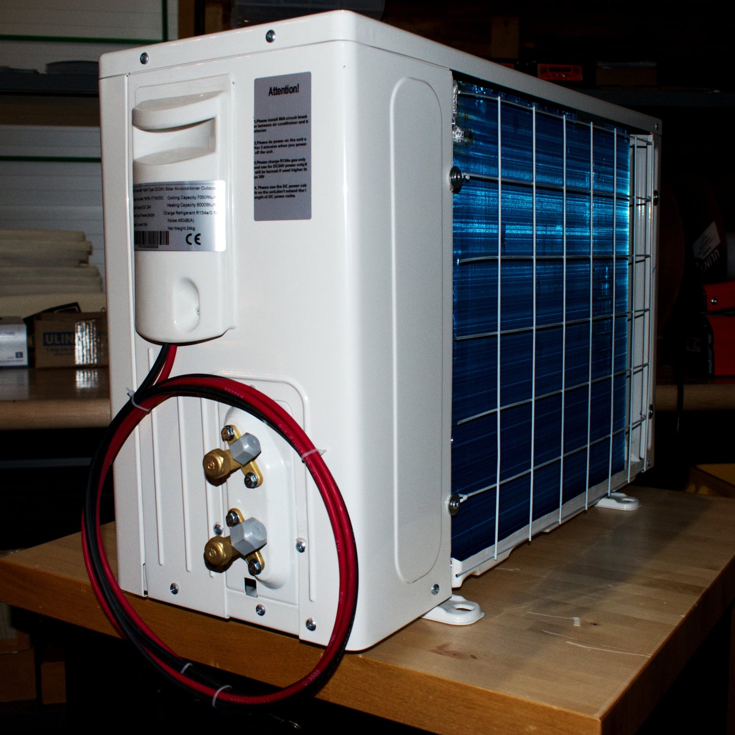 7000 BTU/h Compact Pure DC Mini Split Heat Pump w/ bracket