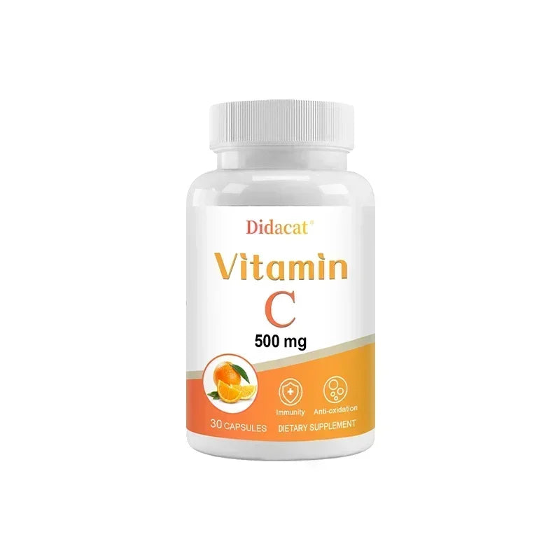 Vitamin C 500 Mg, Antioxidant & Immune Support, Overall Health, Supports Healthy Skin & Joints, Non-GMO, Vegan, Gluten Free