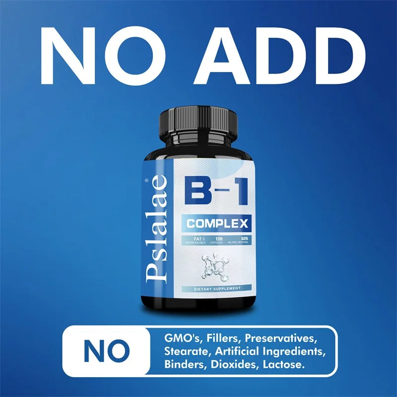 Vitamin B1 Complex - Improves Energy Levels, Boosts Metabolism, and Supports Nervous System Health