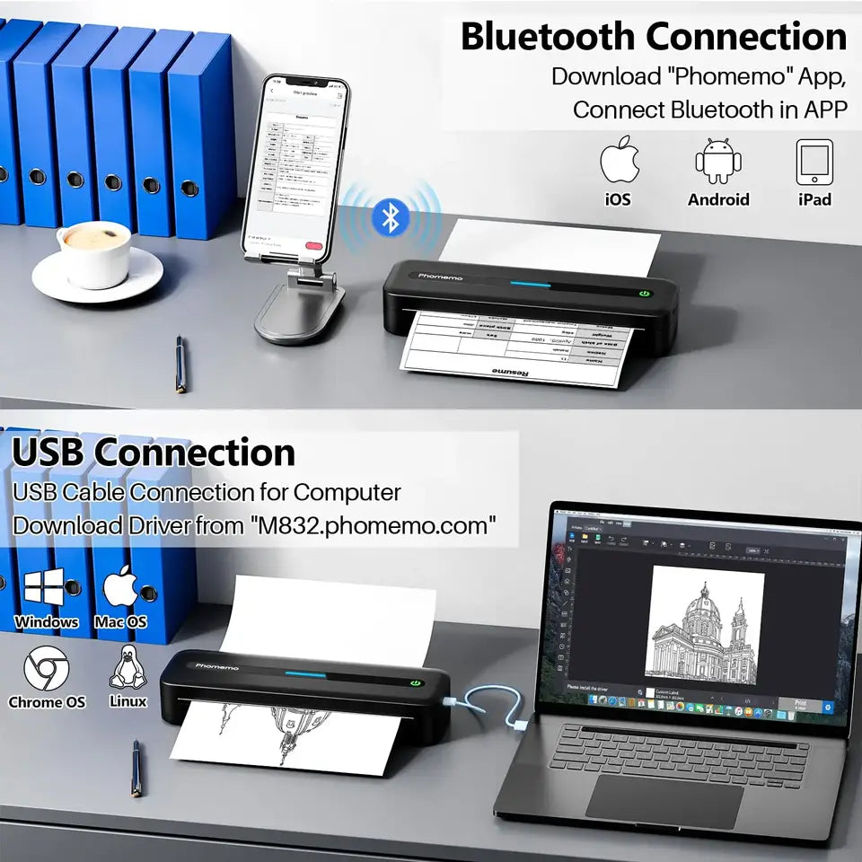 Upgraded Thermal Portable Printer