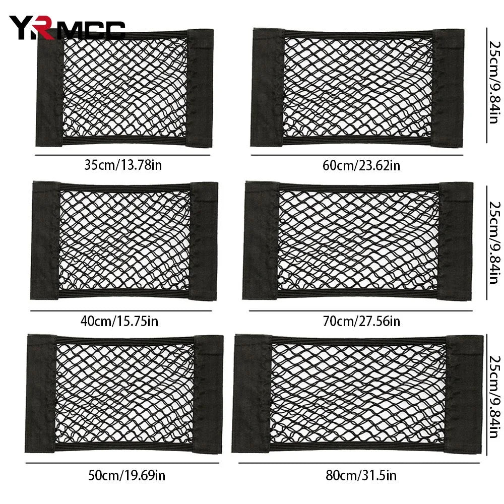 Car Trunk Bag Organizer | Mesh Net | Auto Seat Back Storage - AutoGear