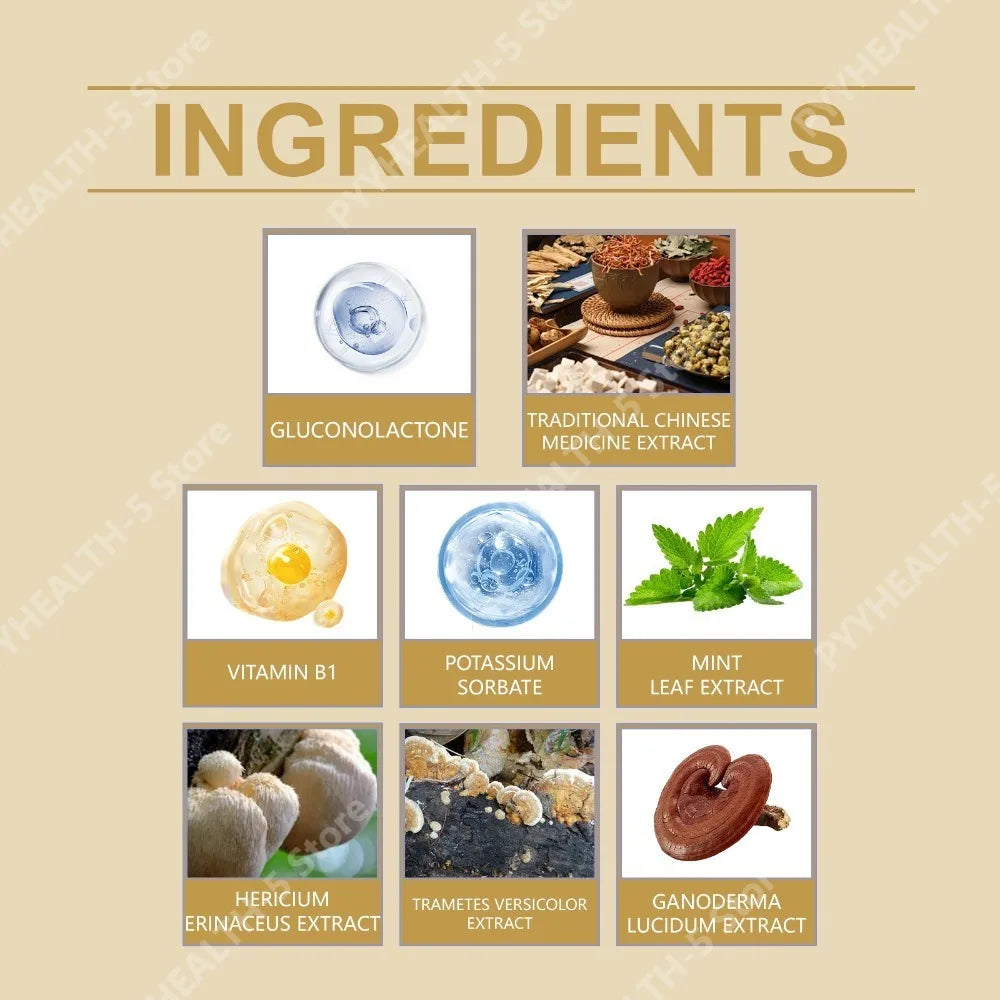 1000+mg Mushroom Liquid Drops 60ml with Lion's Mane Reishi Turkey Tail, Unflavored Herbal Blend for Daily Nutrition Support