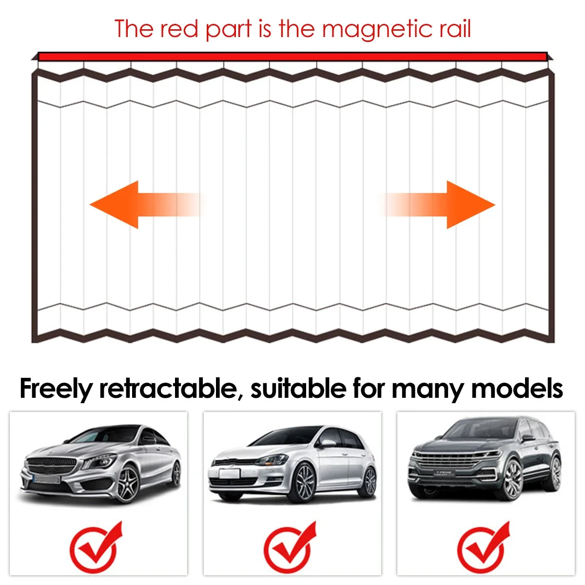 Magnetic Car Sunshade Window Curtain
