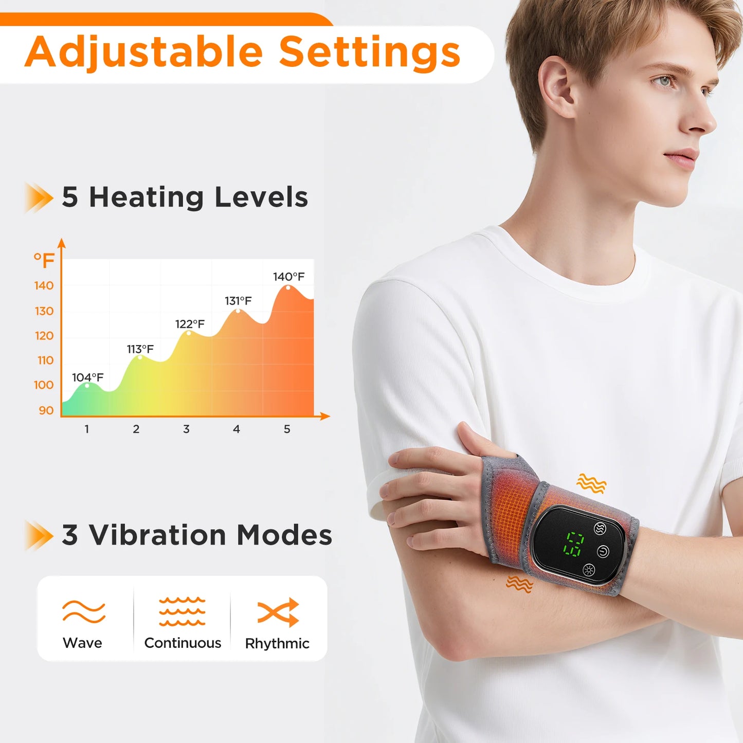 Wireless Heated Leg Massager Set (2-Pack) - Advanced Circulation Therapy