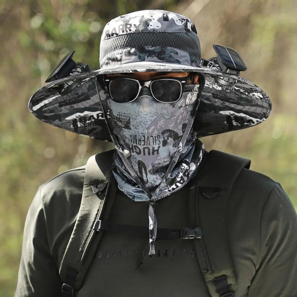 UPF 50+ Solar Fan Sun Hat