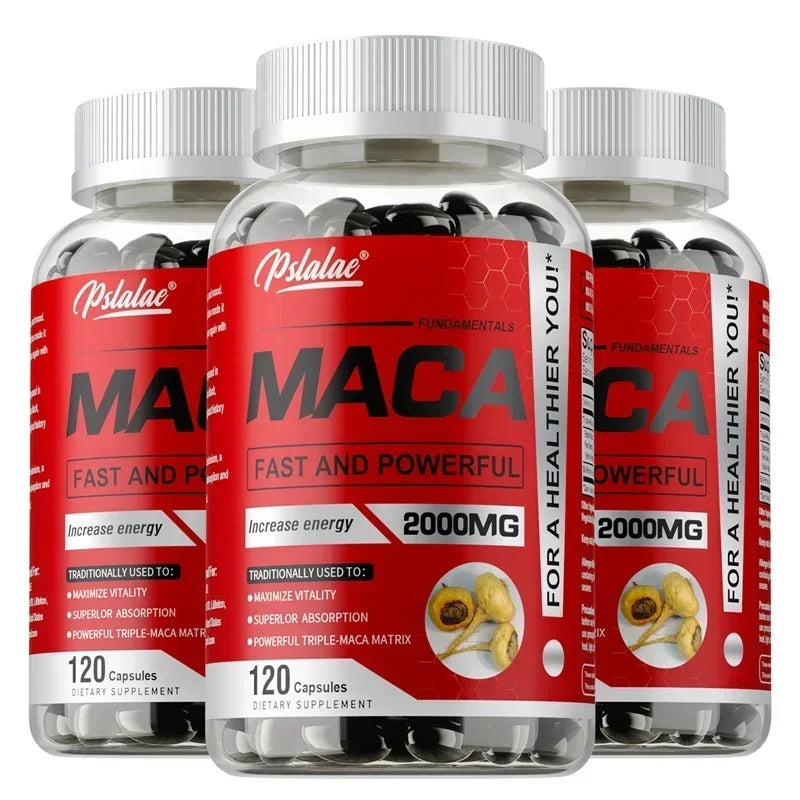 Maca Root Supplement - Builds Muscle and Strength, Maximize Vitality and Performance
