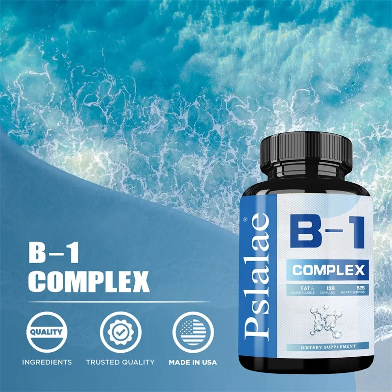 Vitamin B1 Complex - Improves Energy Levels, Boosts Metabolism, and Supports Nervous System Health