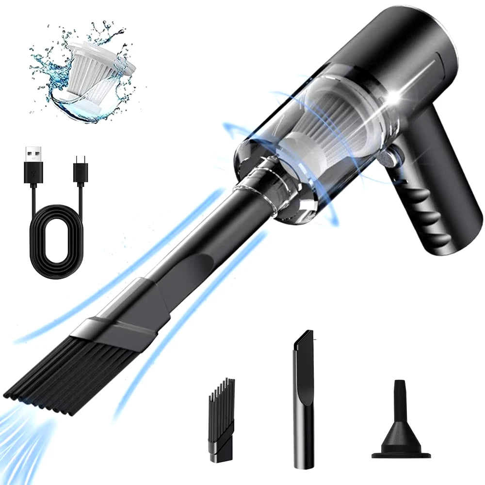 USB Charging Vacuum Cleaner for Car and Household - 2 in 1
