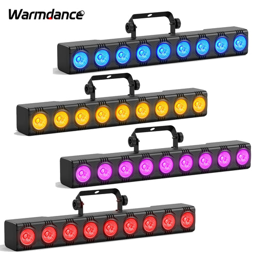 2/4PCS RGBW Long Strips LED Wall Wash Lamp Stage Dyeing Lights DJ Bar Strobe Light Stage Effect Lighting Projector for Party