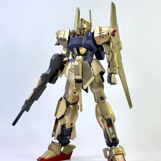 Hyakushiki MSN-100 HG 1/144 Champagne Color Mech Assembly Model Kit Action Figures Kids Puzzle Toys Decorative Gift Collectible