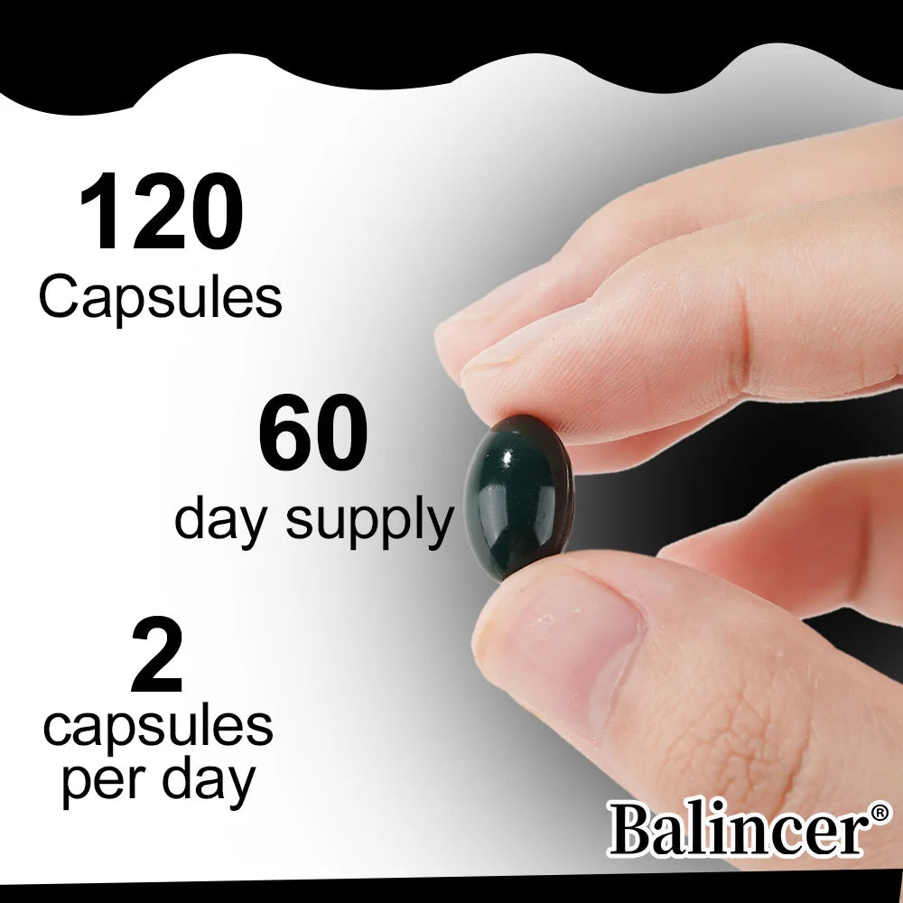 Turmeric Curcumin Capsules Supplement, with Black Seed Oil Extract, for Joint, Digestive & Immune Support, Brain Cognition