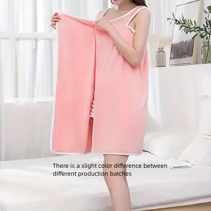 Cozy Wearable Bath Towel Dress